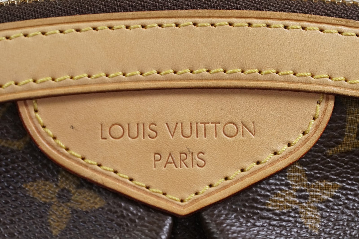 [EXCELLENT] LOUIS VUITTON Monogram Tivoli PM Tote Handbag Leather Brown M40143