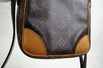 [Good] Louis Vuitton Monogram Danube Shoulder Bag M45266 Brown Vintage Crossbody