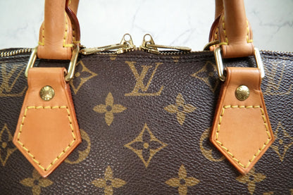 [AB Rank] LOUIS VUITTON Monogram Alma PM Handbag Tote Canvas Brown M51130 Auth