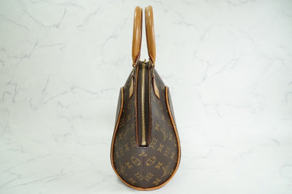 [Rank AB] Louis Vuitton Monogram Ellipse PM Handbag Brown M51127 Vintage Auth