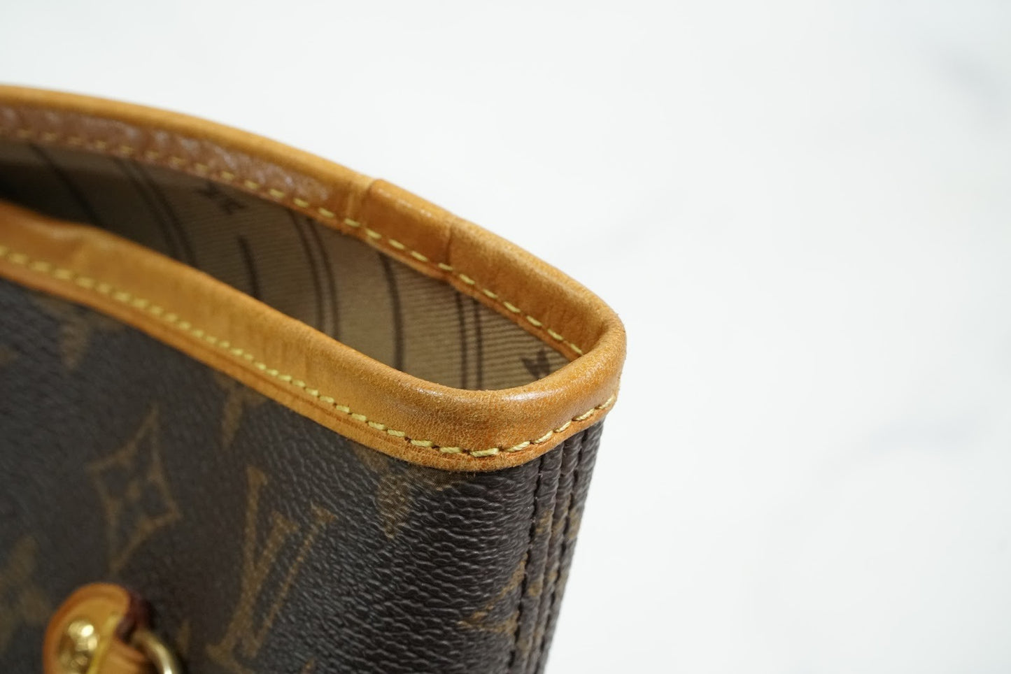[Rank AB] LOUIS VUITTON Monogram Neverfull MM M40156 Brown Tote Shoulder Bag