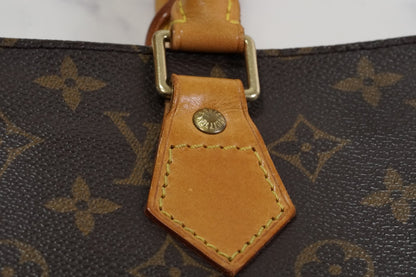 LOUIS VUITTON Sac Plat M51140 Monogram Canvas Tote Bag Handbag Vintage Authentic