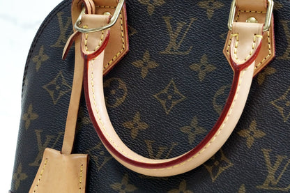 [Rank AB] LOUIS VUITTON Monogram Alma BB Handbag 2WAY Crossbody Brown Authentic