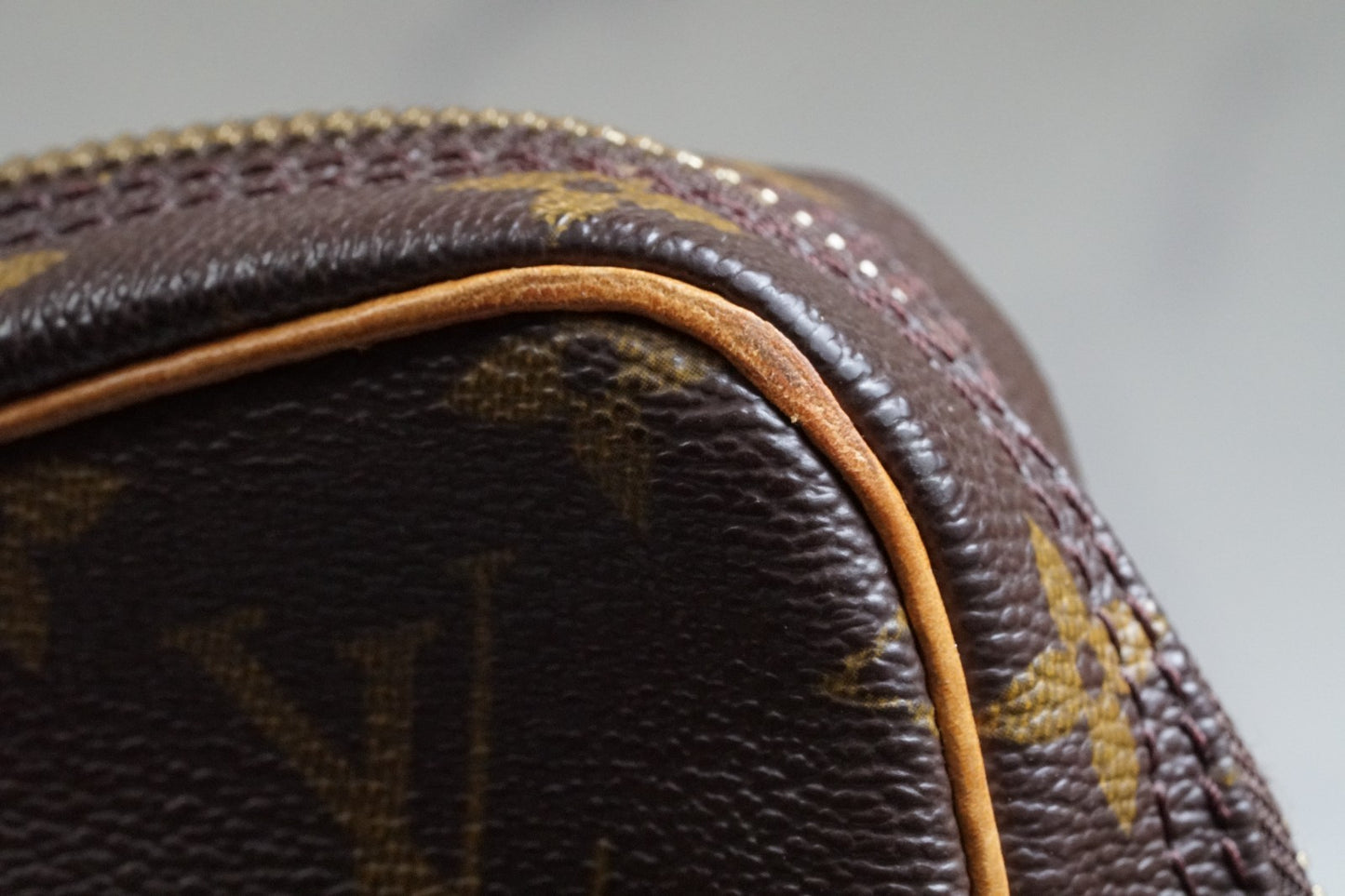 [Good] Louis Vuitton Monogram Danube Shoulder Bag M45266 Brown Vintage Crossbody