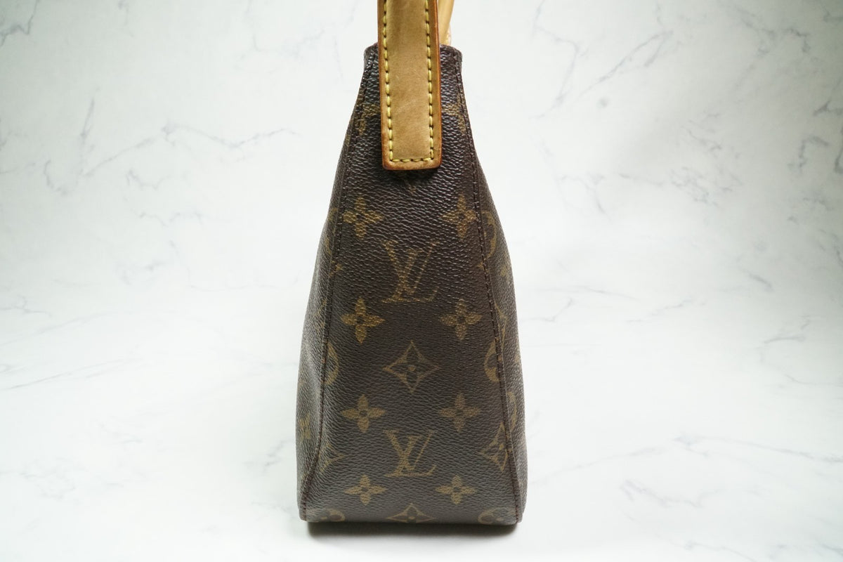 [Good] Louis Vuitton Monogram Looping MM Shoulder Bag M51146 Brown Authentic