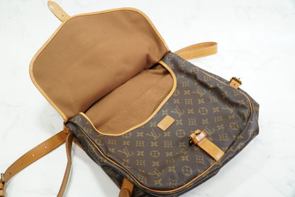 [Good] Louis Vuitton Monogram Saumur 35 Shoulder Bag M42254 Vintage Authentic