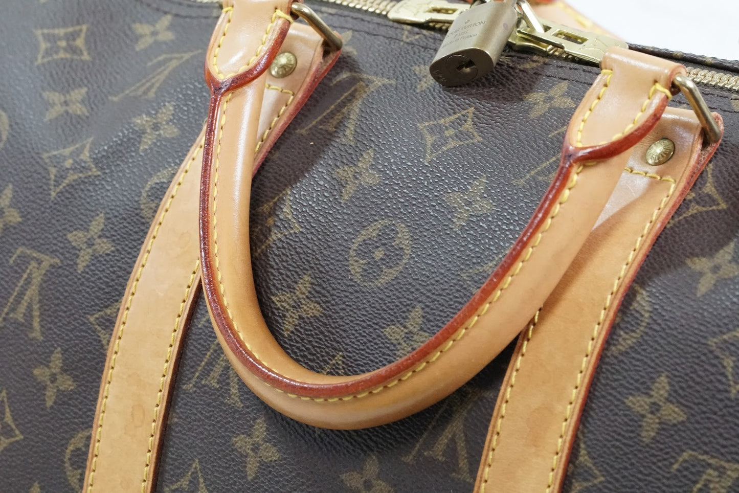 [Rank AB] Louis Vuitton Monogram Keepall 50 M41426 Boston Bag Travel Luggage