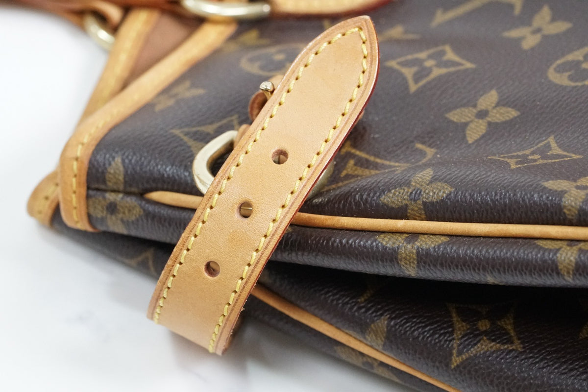 [Rank AB] Louis Vuitton Monogram Batignolles Horizontal M51154 Tote Bag Auth