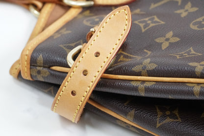 [Rank AB] Louis Vuitton Monogram Batignolles Horizontal M51154 Tote Bag Auth