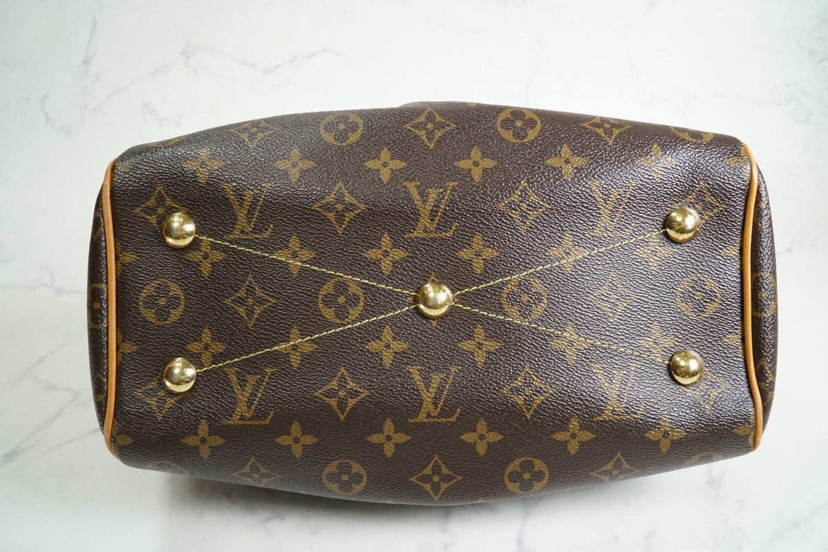 [AB Good] Louis Vuitton Monogram Tivoli PM Handbag Brown Canvas M40143 Authentic