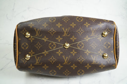 [AB Good] Louis Vuitton Monogram Tivoli PM Handbag Brown Canvas M40143 Authentic