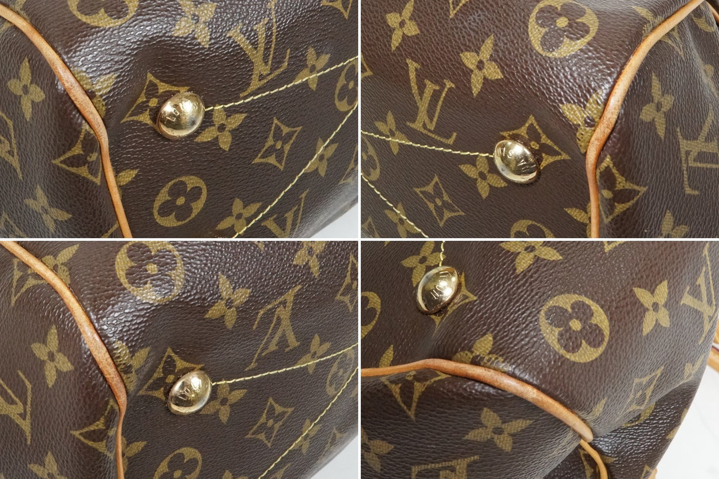 [AB Good] Louis Vuitton Monogram Tivoli PM Handbag M40143 Brown Vintage Canvas