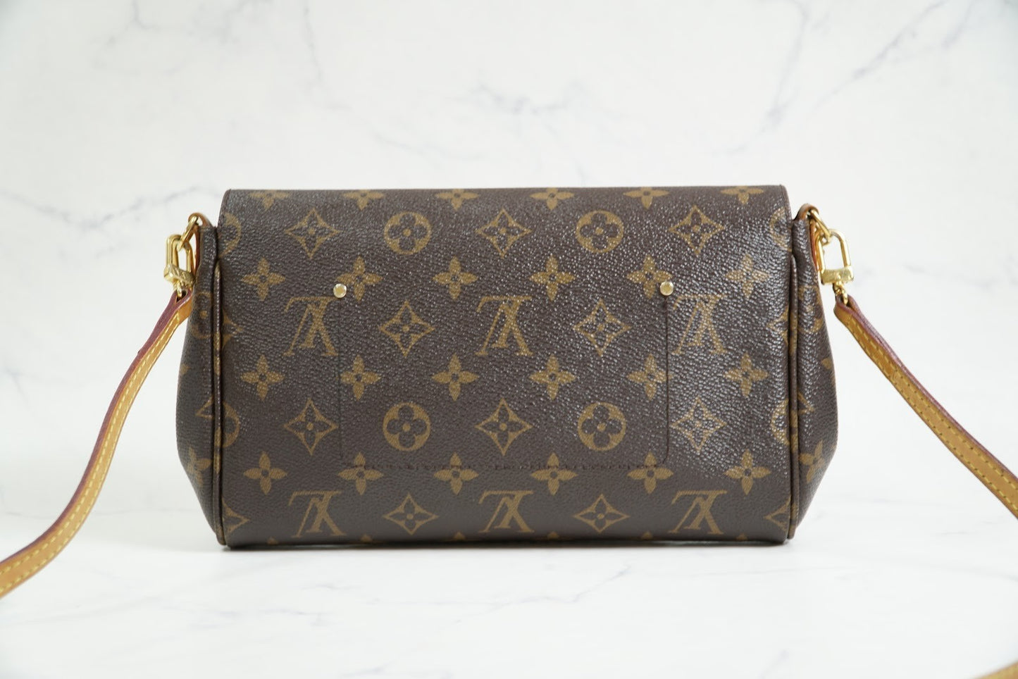 [Rank AB] Louis Vuitton Favorite MM Monogram 2Way Shoulder Bag w/Strap Authentic