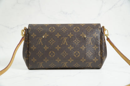 [Rank AB] Louis Vuitton Favorite MM Monogram 2Way Shoulder Bag w/Strap Authentic