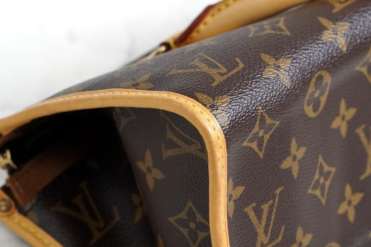 [Very Good] LOUIS VUITTON Monogram Popincourt Hand Bag M40009 Vintage Authentic