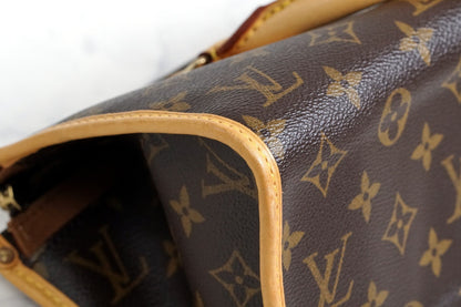 [Very Good] LOUIS VUITTON Monogram Popincourt Hand Bag M40009 Vintage Authentic