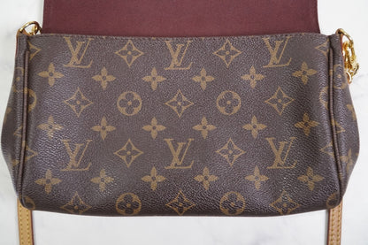[Very Good] LOUIS VUITTON Monogram Favorite MM M40718 Shoulder Bag Purse w/Chain