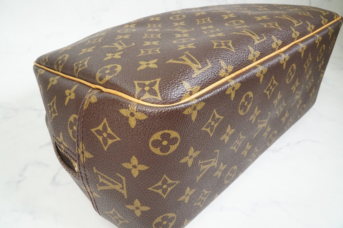 [Rank AB] Louis Vuitton Deauville M47270 Monogram Canvas Handbag Vintage Auth