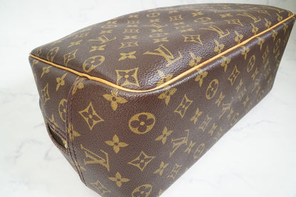 [Rank AB] Louis Vuitton Deauville M47270 Monogram Canvas Handbag Vintage Auth