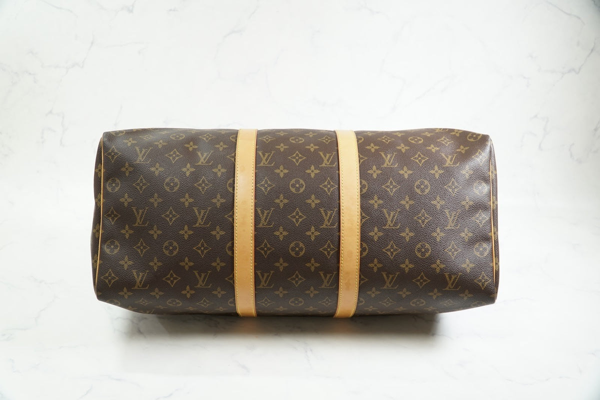 [Rank AB] Louis Vuitton Monogram Keepall 50 M41426 Boston Bag Travel Luggage