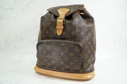[Good] Louis Vuitton Monogram Montsouris GM Backpack Rucksack M51135 Vintage