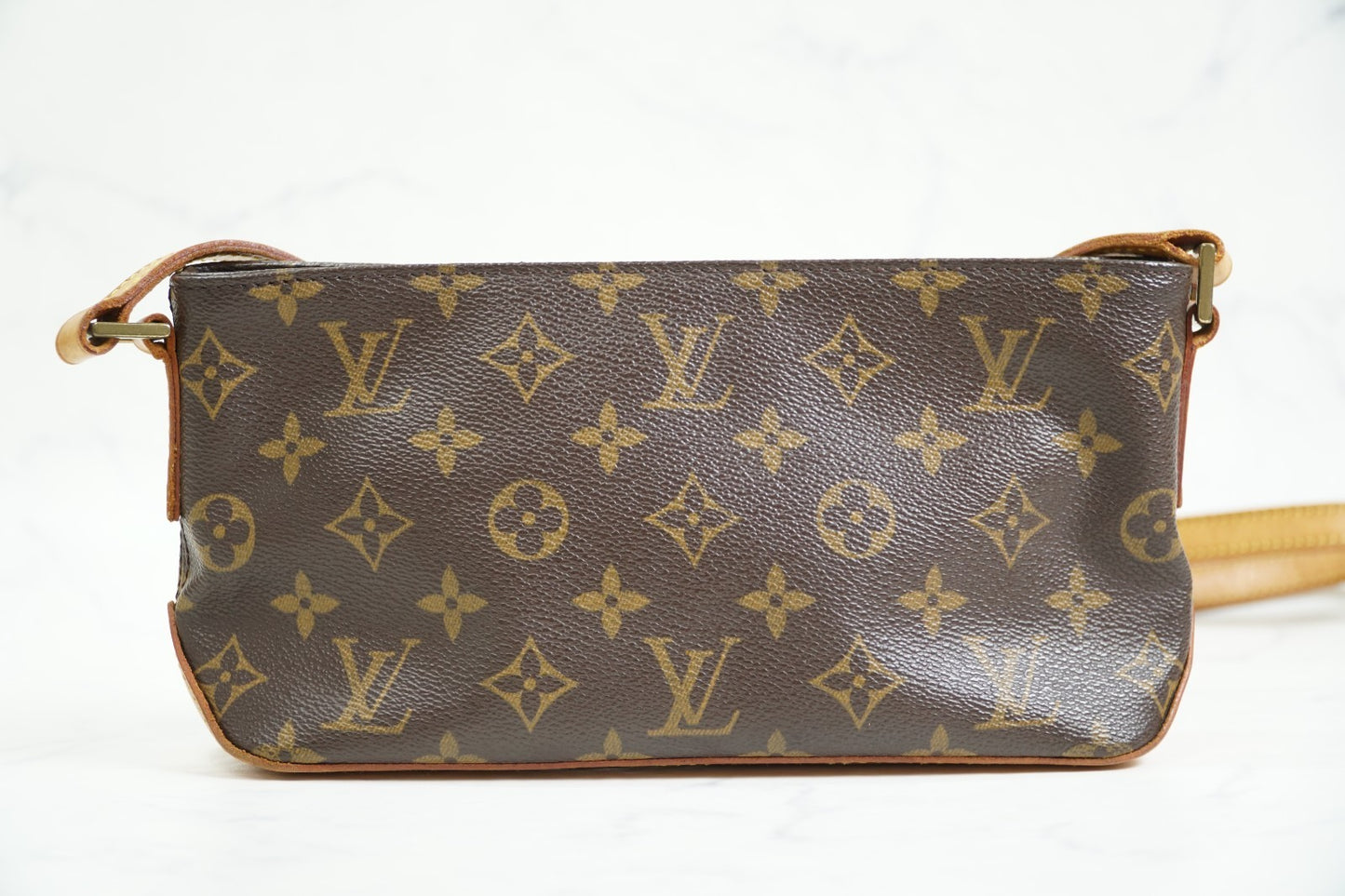 Louis Vuitton Monogram Trotteur M51240 Crossbody Shoulder Bag Vintage Authentic