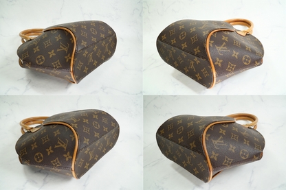 [Rank AB] Louis Vuitton Monogram Ellipse PM Handbag Brown M51127 Vintage Auth