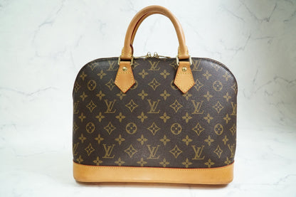 [AB Rank] LOUIS VUITTON Monogram Alma PM Handbag Tote Canvas Brown M51130 Auth