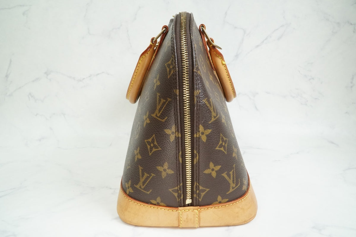 [Rank AB] Louis Vuitton Alma M51130 Monogram Canvas Handbag with Shoulder Strap