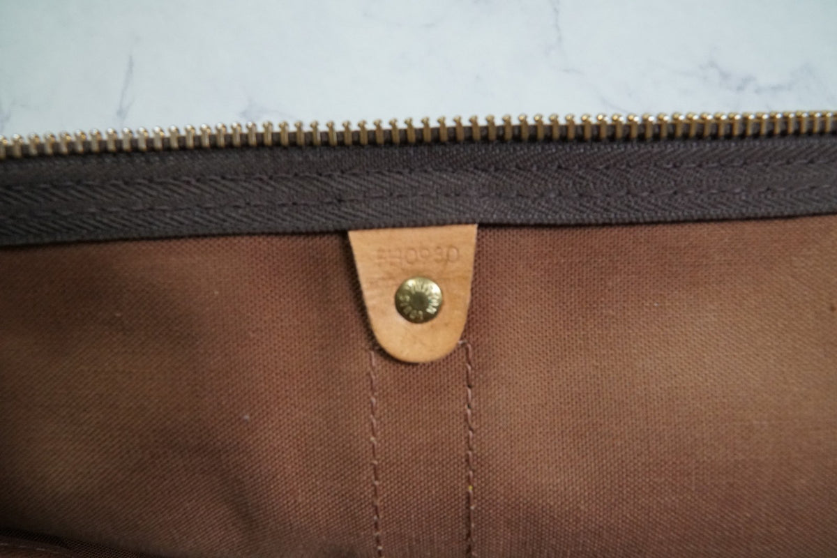 [AB] LOUIS VUITTON Monogram Keepall 55 Boston Bag M41424 Travel Duffle Leather