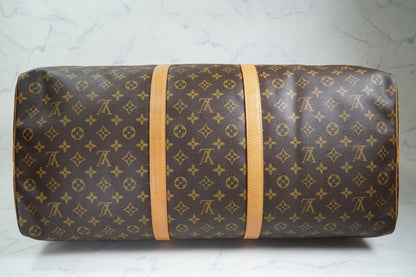 [AB] Louis Vuitton Keepall Bandouliere 60 M41412 Monogram Travel Bag Vintage