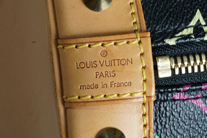 [AB] Louis Vuitton Monogram Multicolore Alma PM Black Handbag M92646 Authentic