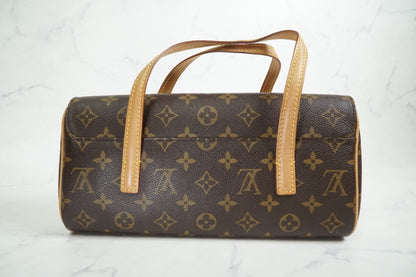 [AB Good] Louis Vuitton Monogram Sonatine Handbag M51902 Brown Canvas Authentic