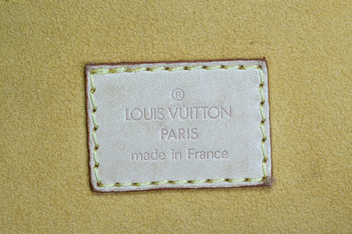 [Good] Louis Vuitton Monogram Denim Neo Speedy Handbag Blue M95019 Vintage JAPAN