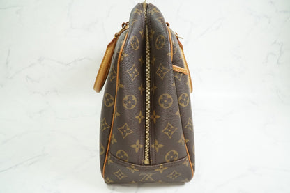 [Rank AB] Louis Vuitton Deauville M47270 Monogram Canvas Handbag Auth Vintage