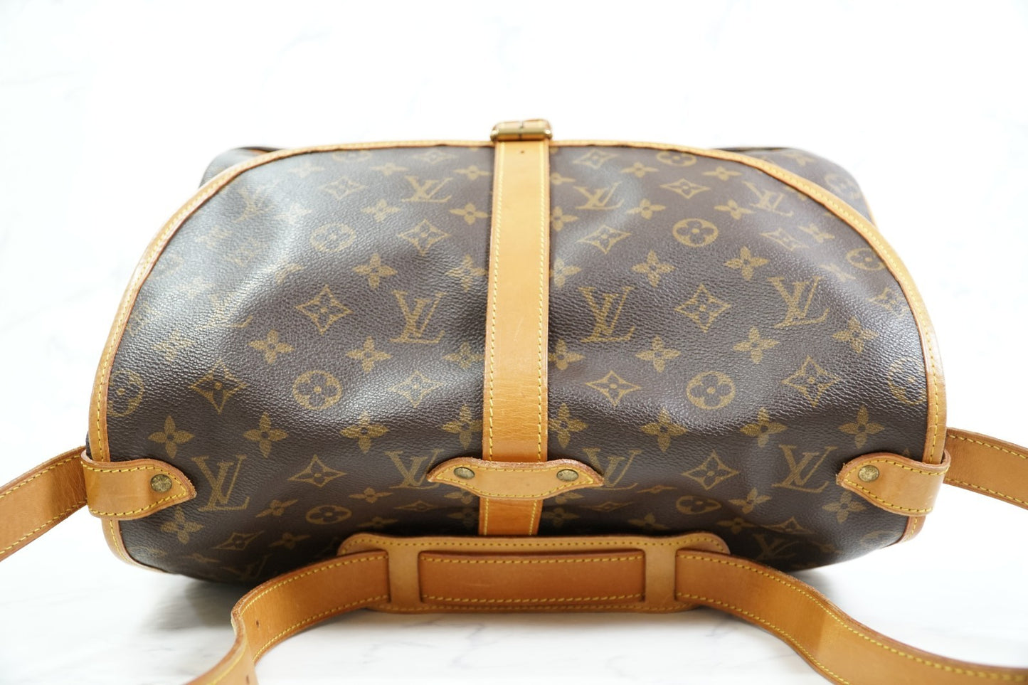 [Good] Louis Vuitton Monogram Saumur 35 Shoulder Bag M42254 Vintage Authentic