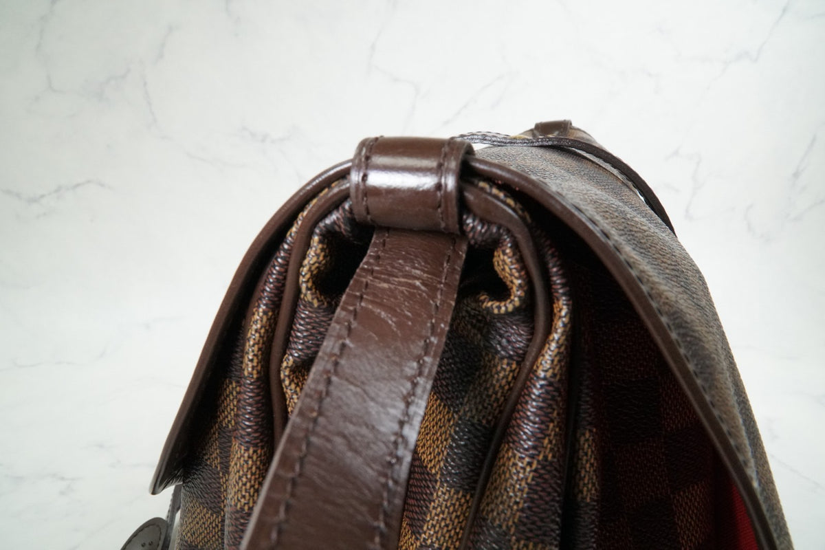 [EXC+ / AB] Louis Vuitton Damier Ebene Saumur 30 Special Order Shoulder Bag Rare