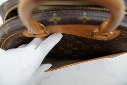 [Good] Louis Vuitton Monogram Trouville M42228 Handbag Brown Canvas Vintage Auth
