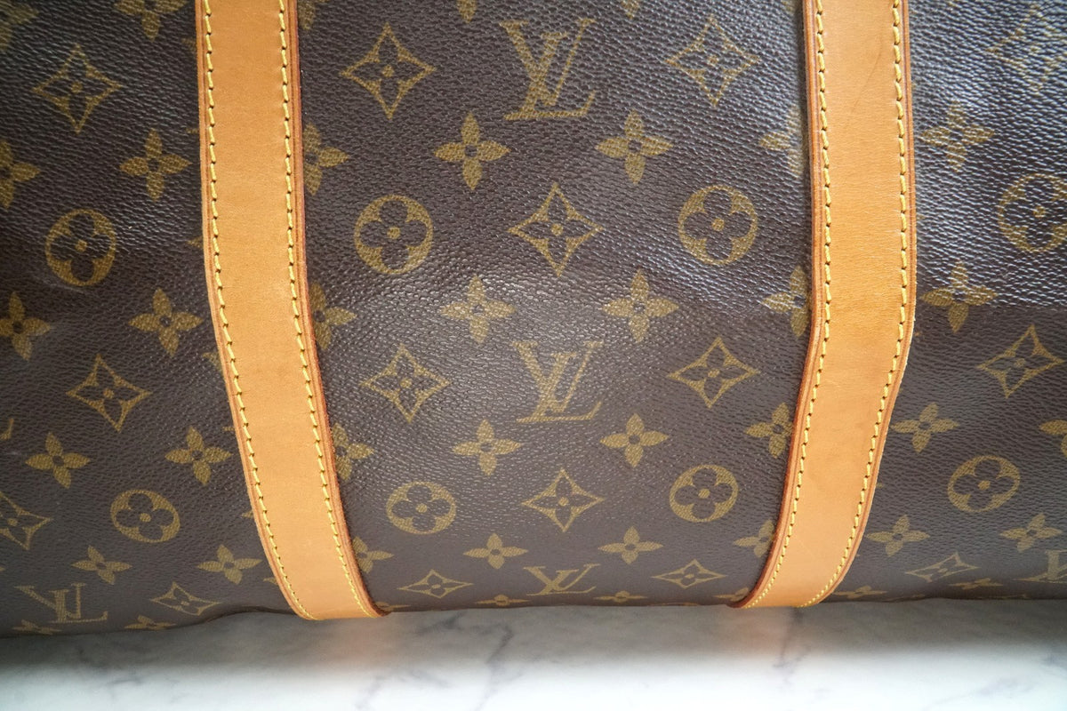 [Rank AB] Louis Vuitton Monogram Keepall 60 Travel Boston Bag M41422 Authentic