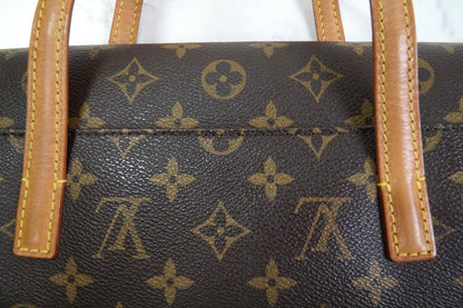 [Rank AB] Louis Vuitton Monogram Sonatine Handbag Canvas Leather Brown M51902