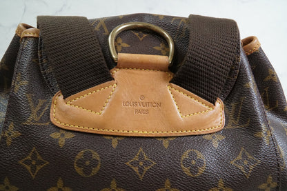 [Good] Louis Vuitton Monogram Montsouris GM Backpack Rucksack M51135 Vintage