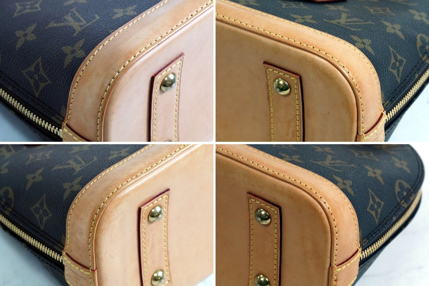 [Rank AB] LOUIS VUITTON Monogram Alma BB Handbag 2WAY Crossbody Brown Authentic