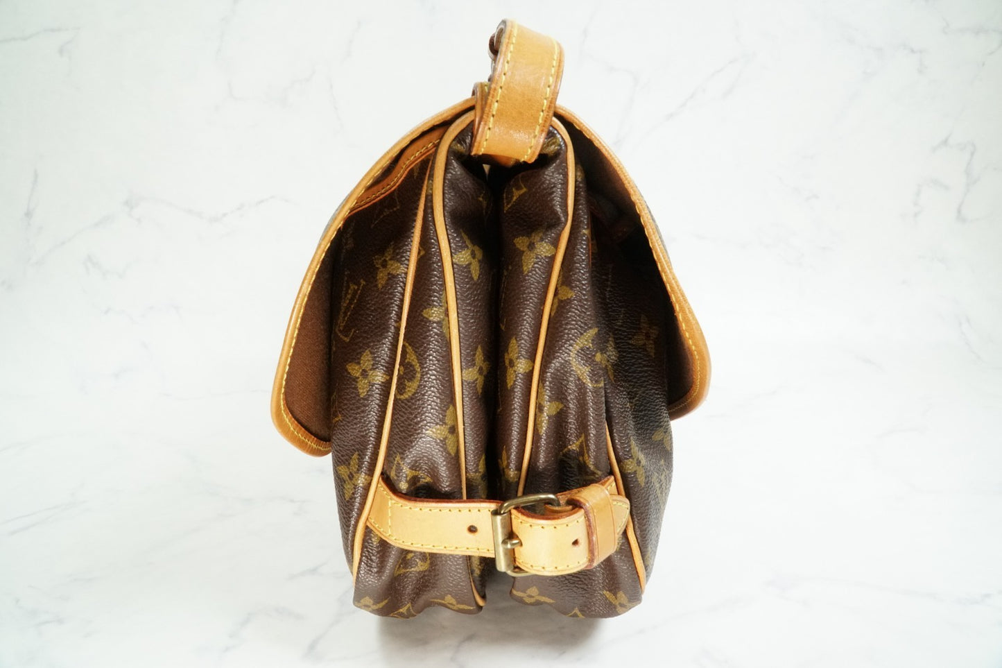 [Good] Louis Vuitton Monogram Saumur 30 Shoulder Bag M42256 Crossbody Vintage
