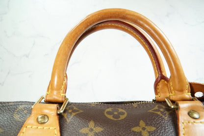 [Rank AB] Louis Vuitton Monogram Speedy 30 Handbag Boston Bag M41108 Authentic