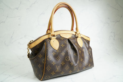 [AB Good] Louis Vuitton Monogram Tivoli PM Handbag Brown Canvas M40143 Authentic