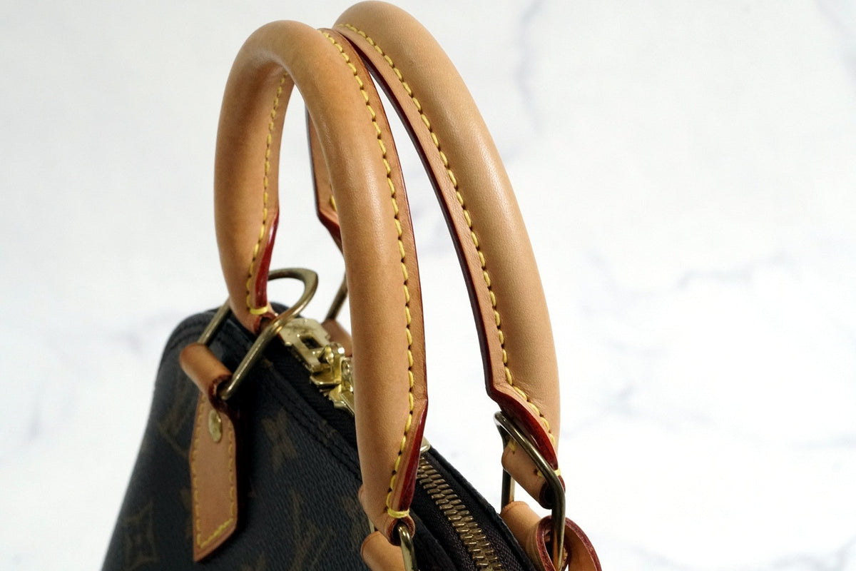 [Rank AB] LOUIS VUITTON Monogram Alma BB Handbag 2WAY Crossbody Brown Authentic