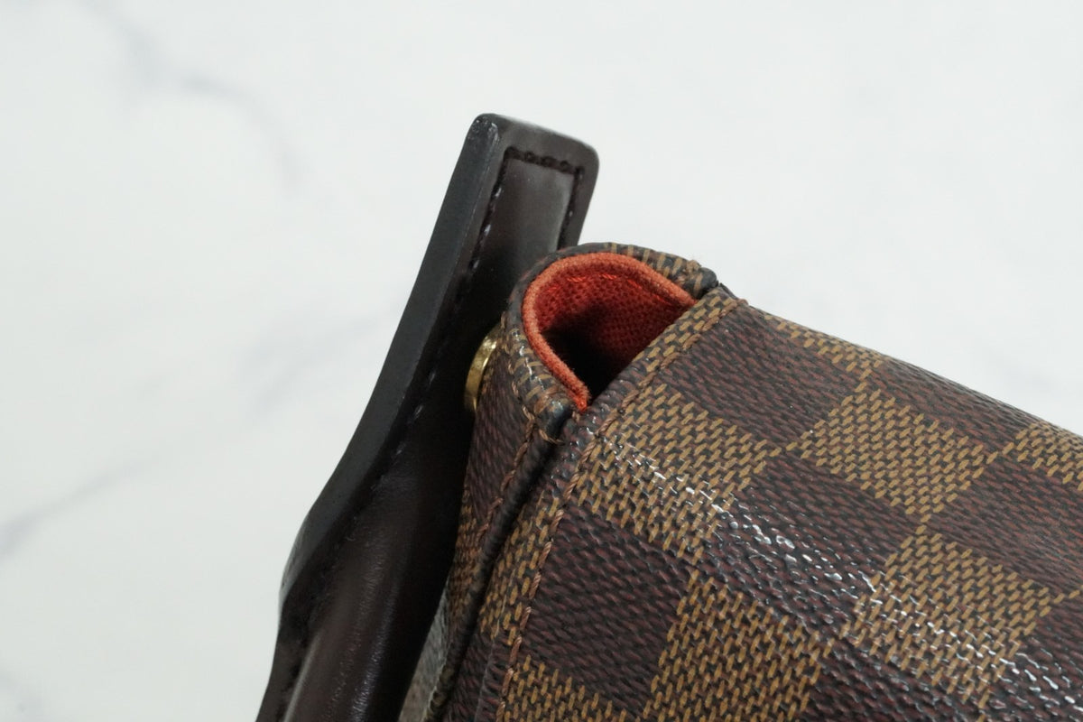 [Very Good] Louis Vuitton Damier Ebene Mini Looping Special Order N51158 Bag