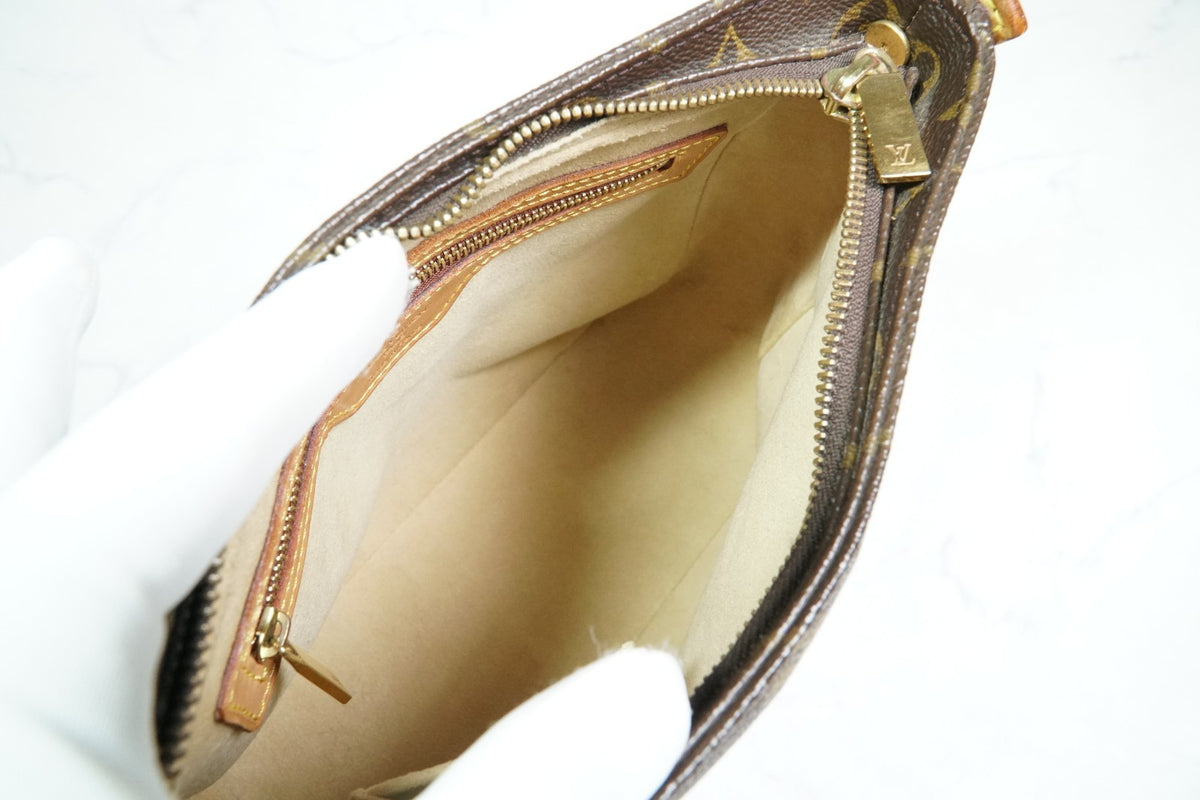 [Good] Louis Vuitton Monogram Looping MM Shoulder Bag M51146 Brown Authentic