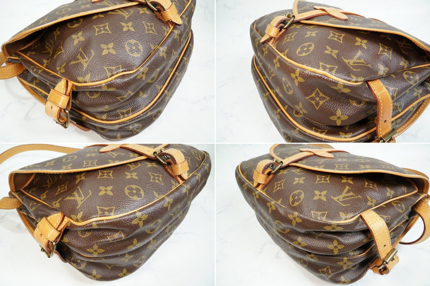 [Good] Louis Vuitton Monogram Saumur 30 Shoulder Bag M42256 Crossbody Vintage