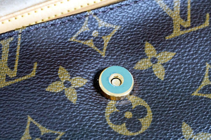 [Rank AB] Louis Vuitton Monogram Pochette Twin PM Shoulder Clutch Bag M51854